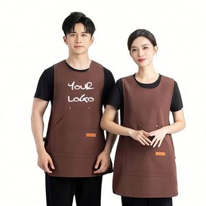 Delantal con Logotipo Impreso Personalizado, Impermeable y Lavable, para Carpintero o Barista, Uniformes para Restaurantes y Bares - Product Image 1