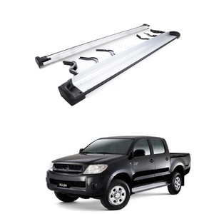 MARVELAND Aluminum Alloy+PP Plastic Auto Aftermarket Part Side Step Running Board for Hilux Vigo 2012-2014 - Product Image 1