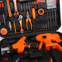 Portable robuste 105 pièces électricien sabre scie boîte à outils lithium perceuse électrique coin moulin combinaison ensemble