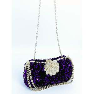 Bolso de Mano de Lujo Brillante Personalizado en Oferta, Bolso de Noche con Cuentas Brillantes, Bolso de Fiesta para Graduación, Boda - Product Image 3