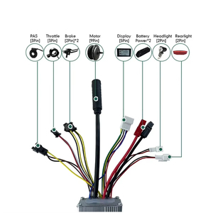 JN Ebike 36V 48V 15A 250W 控制器，带双灯线 SM 插头 6 Mosfet，适用于电动自行车 250W 电机 - Product Image 3
