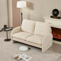 Minimalist isches weißes/braunes/grünes modulares Loveseat-Sofa garnitur für kleine Wohnzimmer hotels Bequemer gepolsterter Schwamm