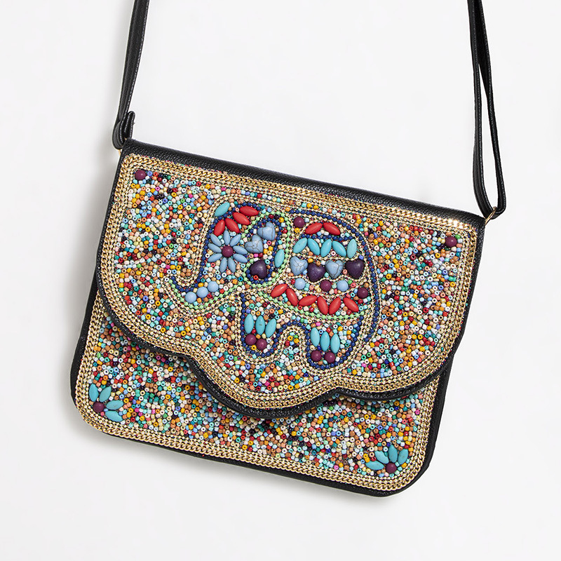 กระเป๋าใส่โทรศัพท์มือถือแนวนอนลายลูกไม้เบอร์5