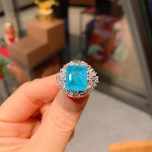 עגילי שרשרת זהב מרוסקות קרח חתוכים עגיל שרשרת, 12*16 תליוני אבן הדמיה - Product Image 5