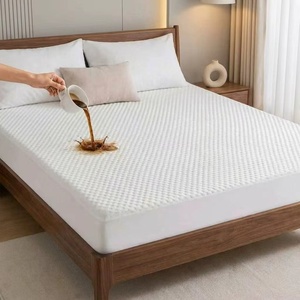 Protège-matelas imperméable en bambou AOSEN, logo personnalisé, jacquard, hypoallergénique, <span class=keywords><strong>couvre</strong></span>-<span class=keywords><strong>lit</strong></span> rafraîchissant pour les personnes ayant chaud la nuit - Product Image 1