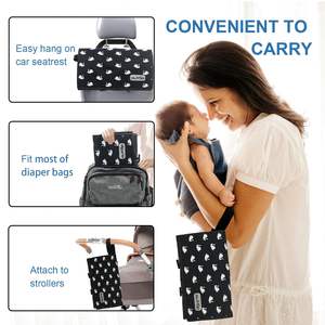 Free sample Wholesale Multifunctional <b>Waterproof</b> Custom Travel Changing Mat Portable Diaper Changing <b>Pad</b> for Baby - Product Image 5