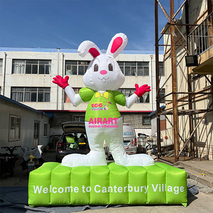 Stand de <span class=keywords><strong>nourriture</strong></span> de ferme, Foire artisanale, Panneau publicitaire gonflable <span class=keywords><strong>Lapin</strong></span> de Pâques avec impression de logo - Product Image 5