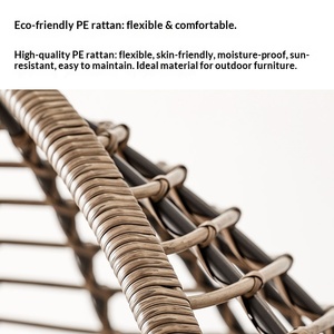 Fauteuil suspendu individuel pour balcon extérieur, chaise de jardin, balançoire intérieure type nid d'oiseau, mobilier d'extérieur avec accoudoirs - Product Image 3