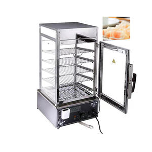 Vaporera Eléctrica de 5 Niveles para Alimentos, Exhibidor de Vidrio para Mesa, Ideal para Dim Sum - Product Image 4