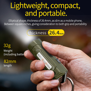 ไฟฉายขนาดเล็ก K220 LED แบตเตอรี่แบบชาร์จไฟได้ น้ำหนักเบา พกพาสะดวก พร้อมคลิปแม่เหล็กและลำโพง - Product Image 5