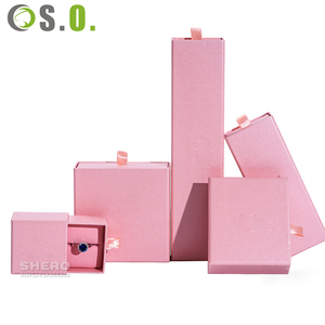 Premium Multi-size <b>Slide</b> Drawer Cardboard Jewelry Box Custom Ribbon Pull Tab Paper Packaging Box For Necklace - Product Image 4