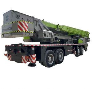 Grue sur camion ZOOMLION 70T d'occasion, très demandée, pour travaux de construction, avec moteur Weichai, boîte de vitesses et pompe hydraulique, faible consommation de carburant - Product Image 1