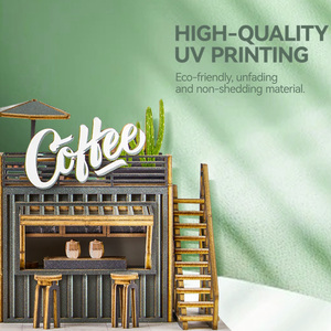 Kit di Montaggio Fai da Te Wincent Factory con Stampa UV per Modellini di Mini Caffetteria e Case delle Bambole in Miniatura - Product Image 6