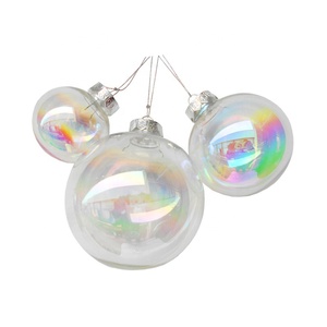 Palline Trasparenti Iridescenti da 6cm/8cm <span class=keywords><strong>per</strong></span> Albero di <span class=keywords><strong>Natale</strong></span>, <span class=keywords><strong>Decorazioni</strong></span> Arcobaleno Riempibili <span class=keywords><strong>per</strong></span> Feste e Matrimoni - Product Image 5