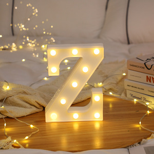 Lettres lumineuses Marquee 8,9' à LED, alimentées par piles, pour éclairage nocturne, mariage, anniversaire, café, fête - Product Image 1