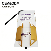 Caja de Regalo Rígida Plegable Portátil Impresa a Todo Color Personalizada, con Forro de Esponja Magnética de Lujo, Lazo de Cinta, Materiales Reciclados