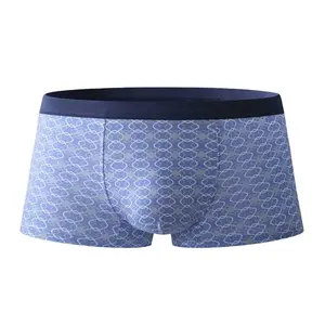 Cuecas boxer de algodão, confortáveis, roupa íntima masculina estampada, curta, multi cores, roupa íntima para homens