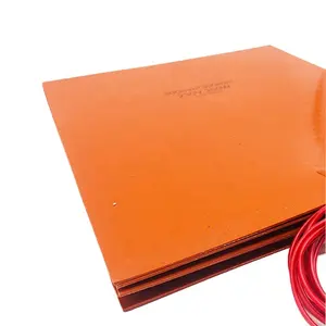 12V 24V 200x200mm 150W Silicone Rubber Heating Element Pad with NTC 100K Thermistor for 3D printer CR-10 CR-10 S4 S5 Hot Bed
