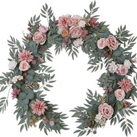 Kunstzijde Eucalyptus Garland Krans Bloemen Handgemaakt Vintage Elegant Bruiloft Tafel Rustieke Bloemstukken Valentijn