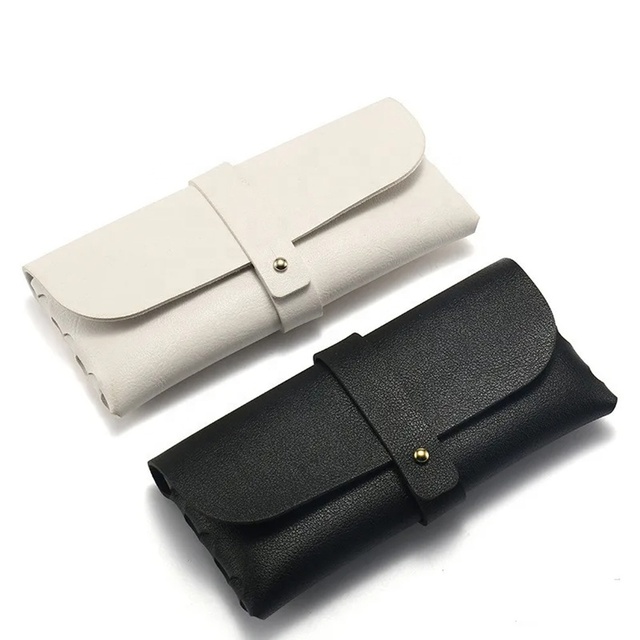 2024 New Design Luxury PU Leather Men Women Outdoor Packaging Waterproof Glasses Set Storage Case
