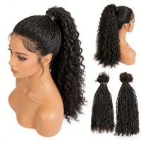 Prix de gros BLT Microlocks 0,1/0,2 cm 6-18 pouces Sister Locks Cheveux humains brésiliens Remy Extensions de dreadlocks Permanentes Douces