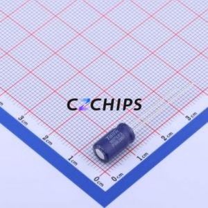 Condensador Electrolítico de Aluminio de Montaje Pasante CJ101MD711B3, D6.3xL11mm, 100uF, 20%, 16V, 190mA-100kHz - Product Image 2