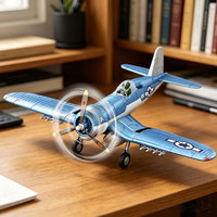 Kit de modèle en plastique d'avion de chasse F4u Corsair à l'échelle 1/48, avec support d'exposition, avion miniature de l'armée de l'air, éducatif