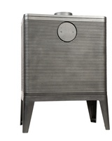 Poêle à bois en fonte avec foyer en verre sérigraphié, flamme visible, pour villa et appartement, économie d'énergie