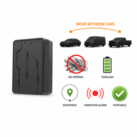 Localisateur portable pour se déplacer entre véhicules, sans câblage, 4G LTE, 1200mAh, alarme de vibration, géolocalisation, alerte en temps réel, traceur GPS sans fil