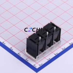 KF48S-9.5-3P Barrier Terminal Block Through hole Component (THT),P=9.5mm Connector With Cover Plate 9.5mm 1x3P Straight Pin - Product Image 2