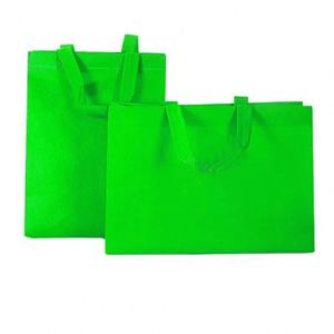 Sacs fourre-tout en tissu non tissé personnalisés avec logo ECO, sacs fourre-tout de shopping recyclables, sacs fourre-tout cadeaux en gros - Product Image 2