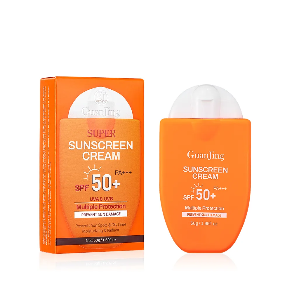 GuanjingビタミンCフェイス日焼け止めspf50インバーパーフェクトUV日焼け止めスキンケア複数の保護が日焼け止めの乾燥ラインを防ぎます