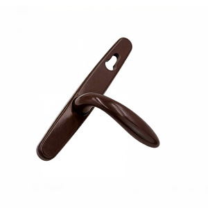 Poignée de porte coulissante en aluminium noir réglable de haute qualité avec plaque de verrouillage de confidentialité en <span class=keywords><strong>PVC</strong></span> étanche et longue poignée à trou de serrure - Product Image 2