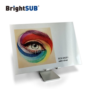 Longstar BrightSub sublimazione foglio di alluminio 0.35mm SCX-SA201 satinato argento stampa a trasferimento termico in metallo con rivestimento lucido - Product Image 1