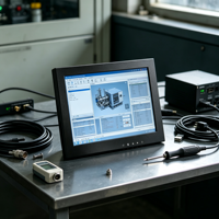 Moniteur LCD industriel OEM ODM 7" 8" 9.7" 1024*768 HD VGA BNC AV Petit écran pour la sécurité, la vidéosurveillance, les systèmes de point de vente et les équipements industriels