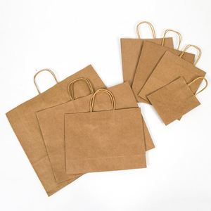 Bolsa de Papel Kraft para Comida Rápida para Llevar, Reciclable, para Restaurantes, Venta Caliente KM - Product Image 2