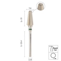 Evolisse Vente en gros Premium Fraise à ongles en carbure de tungstène à double tranchant pour cuticules et ongles en acrylique/gel