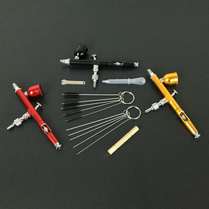 Kit d'aérographe à double action H130, alimentation par gravité 7,0 cc, vitesse réglable pour les travaux d'art, la fabrication de modèles, l'artisanat, la décoration de céramique - Product Image 1