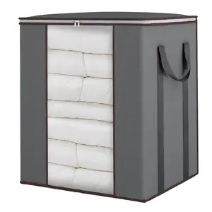 Bolsas de almacenamiento de mantas extra grandes con asas reforzadas Contenedores de almacenamiento de ropa para edredón Bolsas de almacenamiento portátiles
