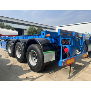 Semirremolque de Plástico Azul Fengniao, Capacidad de Carga de 30000 kg+, Remolque de Camión de 40 Pies con Múltiples Ejes y Neumáticos para Transporte Pesado - Product Image 2