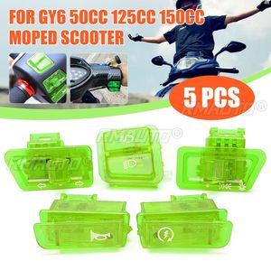 4 Colors 5PCS for GY6 Switches 50cc 125cc 150cc Moped Scooter Head Light Horn <b>Dimmer</b> Turn Starter Single Switch Button - Product Image 1