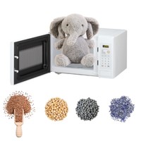Jouets en peluche mignons et douillets, ours en peluche brun chauffable par micro-ondes, parfumé à la lavande, pour enfants, OEM, animaux en peluche lestés, cadeaux