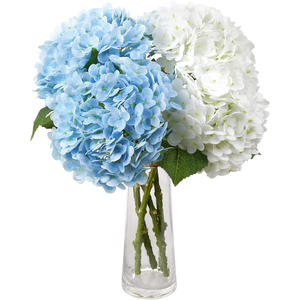 Offre Spéciale – Hortensia Artificiel Effet Naturel, Grande Tête, Vert, en Gros, Hortensia Blanc en Latex, Vente en Gros - Product Image 1