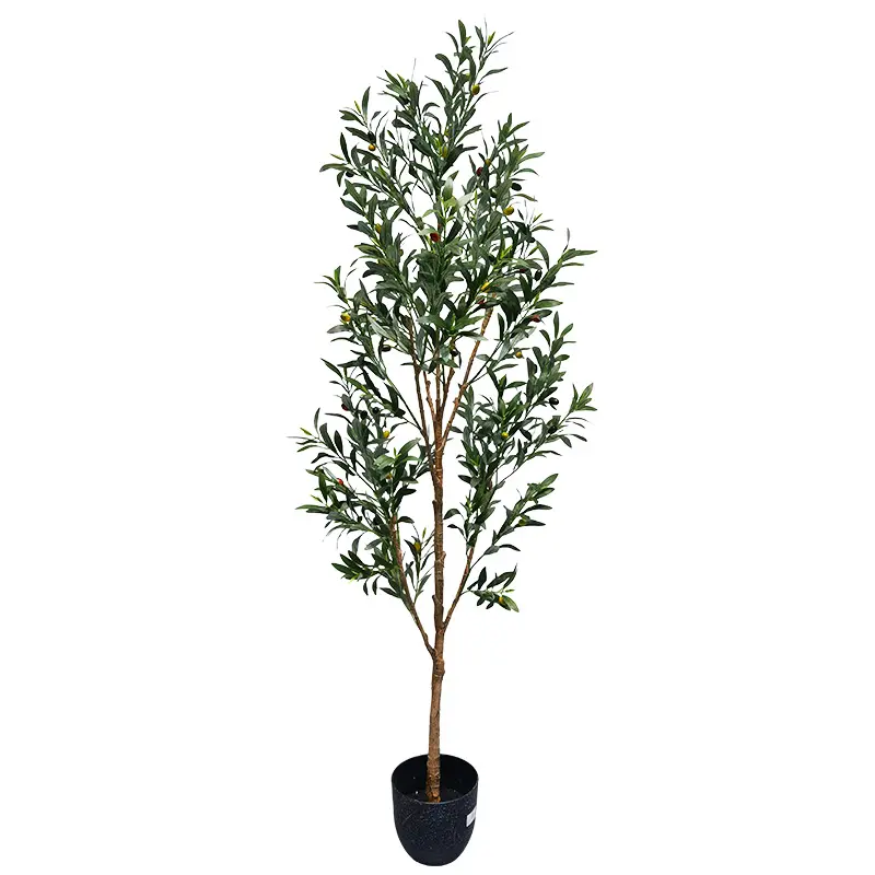 160ซม. Evergreenประดิษฐ์ต้นไม้ประดิษฐ์Olive Treeตกแต่งในร่มประดิษฐ์ต้นไม้Artificialesตกแต่งสําหรับHome