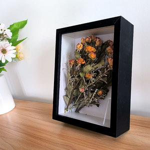 Bán buôn 3D sâu <span class=keywords><strong>plexiglass</strong></span> MDF khung gỗ 5x7x8 8x8 đen bóng hộp ảnh mẫu khung 5x7x8 8x8 đen bóng hộp ảnh - Product Image 2