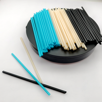 Pailles de bagasse biodégradables compostables en fibre végétale Paille de canne à sucre enveloppée individuelle 6mm 8mm pour