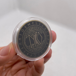 Moneda <span class=keywords><strong>de</strong></span> la Decisión Sí o No, con Runa Antigua Nórdica, Tablero <span class=keywords><strong>de</strong></span> Espíritus Gótico, Ojo que Todo lo Ve, Ángel <span class=keywords><strong>de</strong></span> la Muerte, Moneda <span class=keywords><strong>de</strong></span> <span class=keywords><strong>Oro</strong></span> para Regalo <span class=keywords><strong>de</strong></span> Recuerdo, Venta al <span class=keywords><strong>por</strong></span> Mayor - Product Image 3