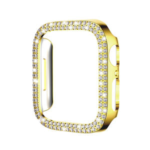 Pare-chocs de luxe à double diamant pour <span class=keywords><strong>Apple</strong></span> <span class=keywords><strong>Watch</strong></span> Series 10 8 <span class=keywords><strong>7</strong></span> 6 5 4 Bling avec <span class=keywords><strong>coque</strong></span> en verre trempé 41mm 44mm 45mm 49mm - Product Image 4