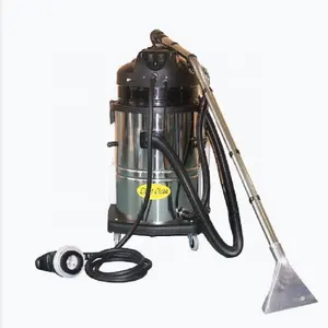 60L 2 motor strong suction upholstery stainless tank wet and dry mattress carpet sofa curtain cleaner for commercial