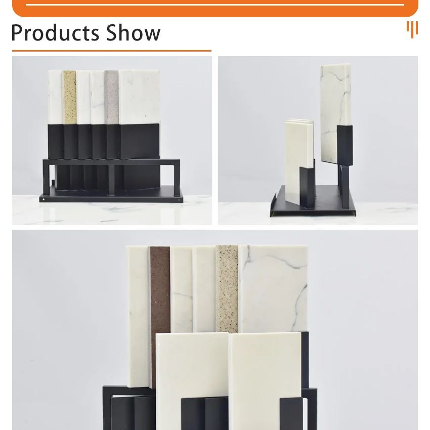 Countertop Tile Display Rack Cloth With Indoor Marble Design With Corner Countertop Organizer Stand Stone
